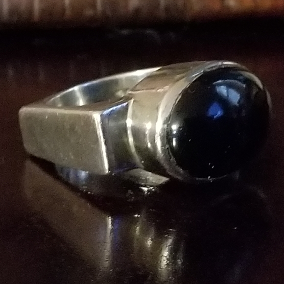 RARE Silpada Sterling Silver  & Black Onyx Ring - Picture 4 of 15